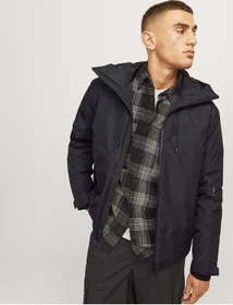 Resim Jack Jones Erkek Softshell Su Geçirmez Siyah Mont 12262093 Siyah 