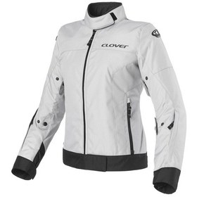 Resim Clover Looping Korumalı Kadın Motosiklet Montu Gri 