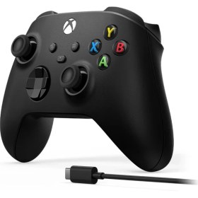 Resim Microsoft Xbox Wireless 9.nesil Siyah Oyun Kumandası ve Type-C Kablosu (1V8-00002) 