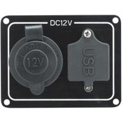 Resim Aaa Dual Usb Port Ve Çakmak Soket Panel 12V 