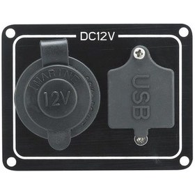 Resim Aaa Dual Usb Port Ve Çakmak Soket Panel 12V 