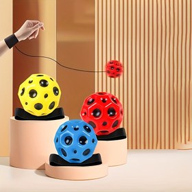 Resim 2 adet Süper Zıplayan Uzay Topları - Altıgen Dokulu Tasarım, Canlı Sarı ve Kırmızı/Mavi, El-Göz Koordinasyonu ve Refleksleri Geliştirir, Sporcu Eğitimi için Dayanıklı Plastik, Yetişkinler İçin Mükemmel Noel Cadılar Bayramı Şükran Hediyesi 