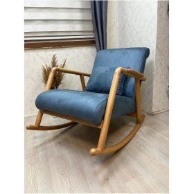 Resim Asedia Minito Naturel Mavi Sallanan Sandalye Dinlenme Koltuğu Anneler Günü Hediyesi 