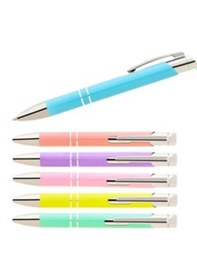 Resim Mikro Metal Tükenmez Kalem Pastel Renk Sarı 