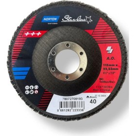 Resim Norton Clıpper Fld Fdtf 115X22 Nor P40KUM Starlıne Flap Disk 10-Adet 