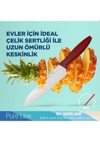 Resim Pirge Pure Line Şef Bıçağı 19 CM - 48006 Bordo 
