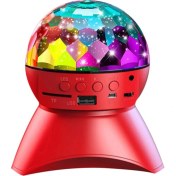 Resim Teknomila Hoparlör Dönen Işıklı Disco Sahne Ensiga Disko Topu Bluetooth USB LED Işıklı Mp3 