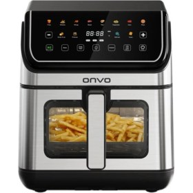 Resim 8l Çift Rezistanslı Seramik Kaplama Airfryer, Siyah, Sağlıklı ve Pratik Pişirme 