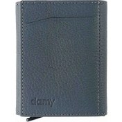 Resim Damy Hakiki Deri Unisex Mekanizmalı Cüzdan 626MG - Gri 
