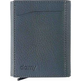 Resim Damy Hakiki Deri Unisex Mekanizmalı Cüzdan 626MG - Gri 