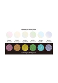 Resim Zig Gansai Tambi Opal Colors Tablet Sulu Boya Seti 6 Renk 