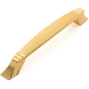 Resim System Mat Altın 128 mm Çekme Mobilya Kulpu (SY4255 0128 GLM) 