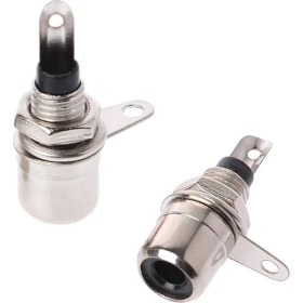 Resim Powermaster Tos Fiş Rca Şase Somunlu Siyah Konnektör 