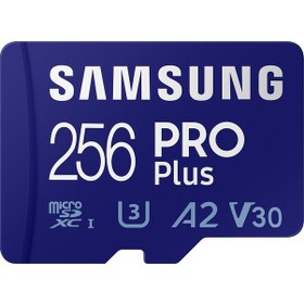 Resim Samsung PRO Plus MB-MD256KA 256 GB MicroSDXC Hafıza Kartı + Adaptör 