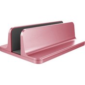 Resim Cbtx Ayarlanabilir Genişliğe Sahip Dikey Dizüstü Bilgisayar Standı Dock Masaüstü Alüminyum Alaşımlı Stand - Gül Altın 