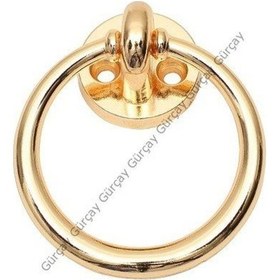 Resim Gürçayhırdavat Gürçay Halka Kulp 60Mm Üstten Vidalı Altın (2 Adet) 