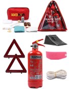 Resim KKDAVM Üçgen Trafik Ve Ilk Yardım Seti Ekonomik - Karayollarına Uygun 
