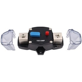 Resim Dc 12-48v Otomatik Devre Kesici Sıfırlama 50a 60a 80a 100a 150a 200a 250a 300a Car Agu Tarzı Stereo Amplifikatör 4ga Sigorta Tutucu 100a 