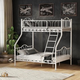 Resim Reyo İmaj 3 Kişilik Ebeveyn 3'lü Metal Ranza Beyaz 90x190 / 140x190 