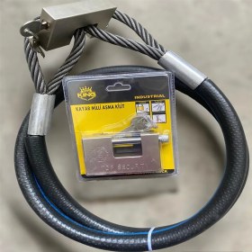 Resim Lidersan Çelik Motorsiklet 1,2 Metre 12 mm Kesilmez Çelik Halat Motorsiklet Bağlama Halatı Motorsiklet Zincir 