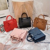 Resim Ayarlama Yapılabilir Askılı, Çizgili Lichee Desenli, Fermuarlı Kapanışlı, Dikişsiz 1 Adet Şık Kadın El Çantası, Zengin Renkli, Moda El Çantası 