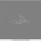 Resim Bay Etiket Rfhlm165 Reflektif Snowboard Temali Kalp Ritmi Etiketi 