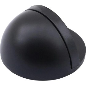 Resim Badem10 Yarımay Yapışkanlı Kapı Kolu Stoperi Tamponu Metal Kapı Durdurucu Tutucu Tutacağı Mat Siyah 5 Adet 