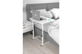 Resim Depolife Eğim Yükseklik Ayarlı Laptop Sehpası Kahvaltı Ders Çalışma Bilgisayar Ofis Yemek Masası Metal Ayak 