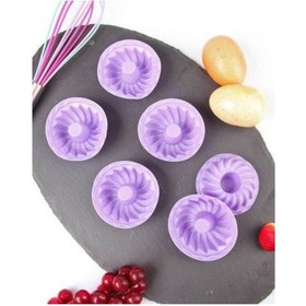 Resim 6'lı Silikon Mini Muffin Kalıbı, Kek Kalıbı Silikon Turuncu Diğer 
