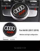 Resim İKTUNING Audı A4 A5 B9 2017-2019 Model 46 Mm Multımedya Düğmesi Üzeri Damla Stıcker 