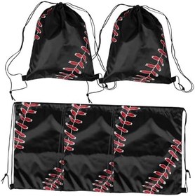 Resim BESPORTBLE Softbol Beyzbol Saklama Çantası 5li Set Bağcıklı Sırt Çantası Açık Hava Sporları Günlük Taşıma İçin 