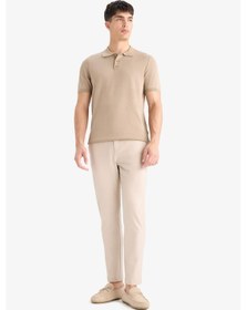 Resim DeFacto Standart Fit Polo Yaka Kısa Kollu Triko Tişört E3241AX25SPBG129 