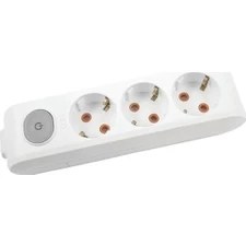 Resim Anahtarlı Topraklı Grup Priz 3'Lü (Kablosuz) 