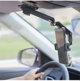 Resim Multifonksiyon Araç Telefon Tutucu Siyah 