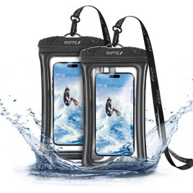 Resim Raptic Rt1096 Water Proof Serisi Ipx8 Sertifikalı Universal Su Geçirmez 7.2 İnç Kılıf Siyah 