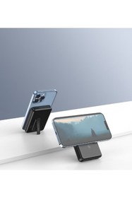 Resim Fulltech Fp6 10.000MAH 15W Magsafe Hızlı Şarj LCD Dijital Göstergeli Kablosuz Şarj Aleti Powerbank 