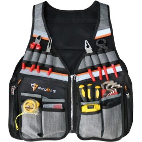 Resim Çok Cepli, Reflektörlü, Ayarlanabilir Alet ve Takım Yeleği 