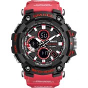 Resim Hanyang Kırmızı Erkek Saat Askeri Suya Dayanıklı Smael Rahat Spor LED Bilek Saatler Erkek Için Relogio Dijital 1802D Relogio Masculino Izle (Yurt Dışından) 