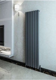 Resim Warma Ula Dikey Alüminyum Radyatör 485x1800 Pütürlü Antrasit 7946 