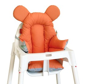 Resim Holmer Leke Tutmaz Organik Mama Sandalyesi Minderi - Kılıfı ML Turuncu 