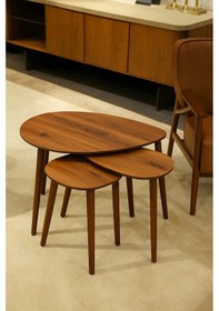 Resim Paris 3'lü Zigon Sehpa &100 Mdf Ahşap/urartu 