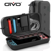 Resim Lemestar Switch Oled İçin Eva Darbeye Dayanıklı Siyah El Çantası - Konsol Taşıma Ve Koruması 
