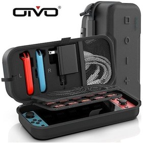 Resim Lemestar Switch Oled İçin Eva Darbeye Dayanıklı Siyah El Çantası - Konsol Taşıma Ve Koruması 