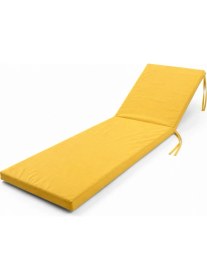 Resim Abt Cepli Cırt Cırtlı Şezlong Minderi 5 cm Kalın Süngerli Sarı Şezlong Minderi 50X180 cm 