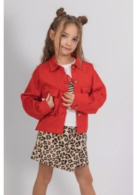 Resim Dmb Kids Dmb Kız Ceket 25ydmb0564 Kırmızı 