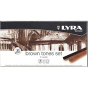 Resim Lyra Polycrayons Soft - Kahverengi Tonlar 12 Renk - Lyra
