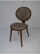 Resim Bengimobilya Sandalye Papel Model Kayın Torna Retro Ayak Soho Kumaş Oval Sırt 