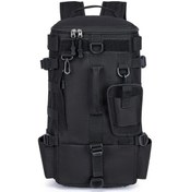 Resim Maxaccess Büyük Kapasiteli Siyah Olta Çantası - Islak Kuru Ayrı Oltaçanta Kamış Askılı Sırt Çantası 