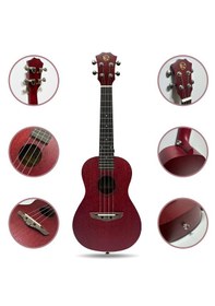 Resim Fourtune Elio Ukc-23rd Concert Ukulele Maun Hakiki Ağaç Özel Seri Concert 