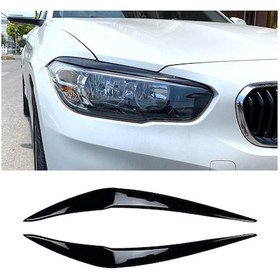 Resim Farlar Kaşları Göz Kapakları, Bmw 1series 116i 118i 120i 125i 128i İle Uyumlu Araba Farları İçin Kirpikleri Kaplar 